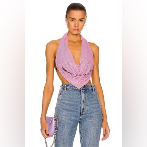 NWT Alexander Wang Chainmail Open-Back Top $795 M - Picture 4 of 11